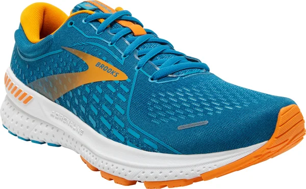 Brooks Adrenaline GTS 21 Shoes Blue Orange White 42 - EUR