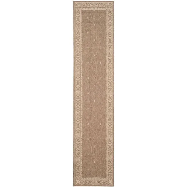 Safavieh Courtyard CY2326-3009 5&3x22 x 5&3x22 Round Brown, Natural Area Rug