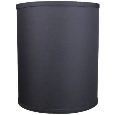 12&& H x 10x22 W Linen Drum Lamp Shade ( Spider ) Fenchel Shades Color: Charcoal/White