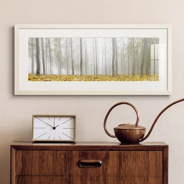 Poplar Grove-Premium Gallery Framed Print - Wood - White