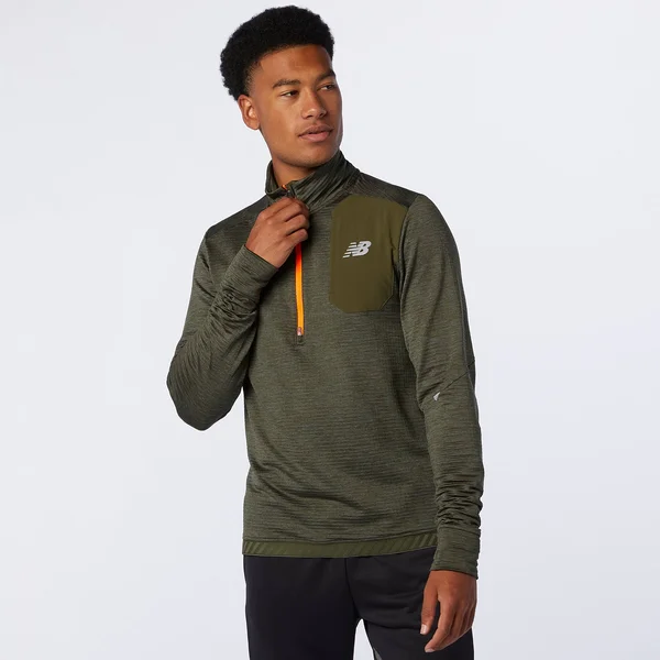 New Balance Men's Impact Run Grid Back Half Zip