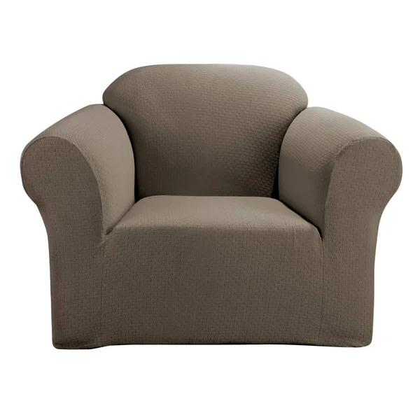 Sure Fit Simple Stretch Subway Chair Slipcover - Gray