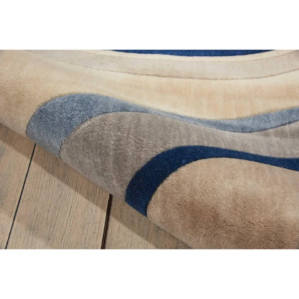 Nourison Somerset Runner ST81 Area Rug - Ivory/Blue, 2&3x22 x 8&