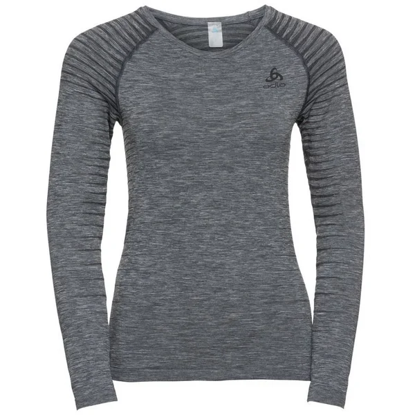 Odlo Women's Performance Light Long Sleeve Base Layer Top - Grey