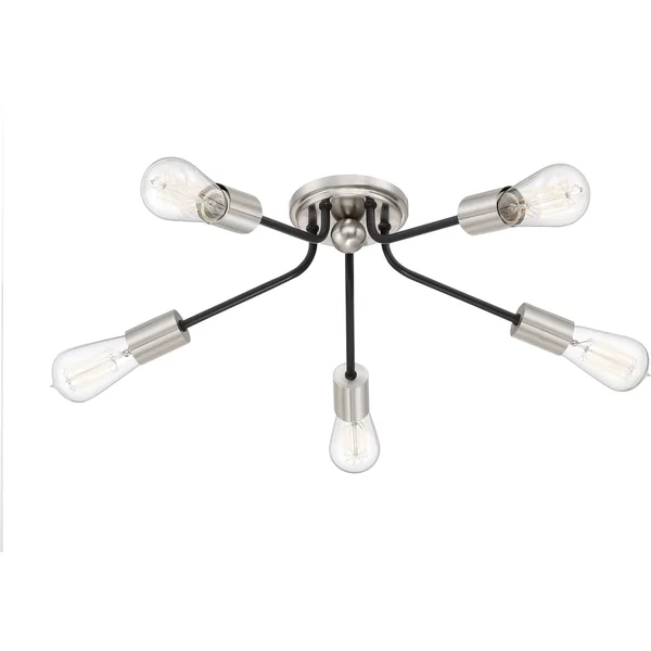 Quoizel LTT1628EK Latitude Flush Mount Light - Earth Black