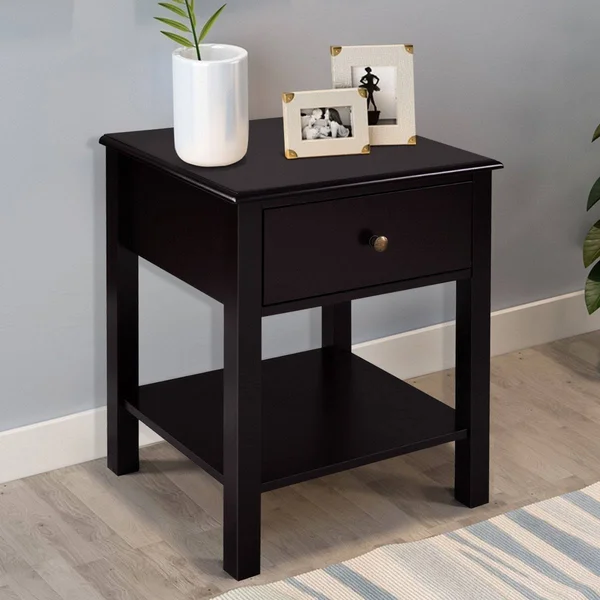 Brown Nightstand End Table - 18x22 x 15x22 x 23 (L x W x H), 18" x 15" x 23 "