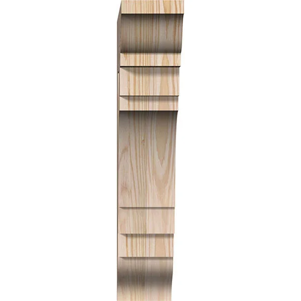 3 1/2x22W x 14x22D x 18x22H Merced Traditional Smooth BRACKET, Douglas Fir