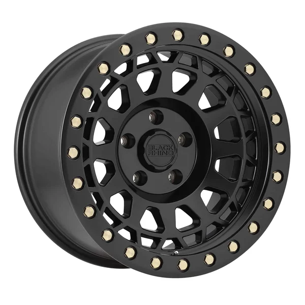Black Rhino Primm 17x9 Matte Black w/Brass Bolts