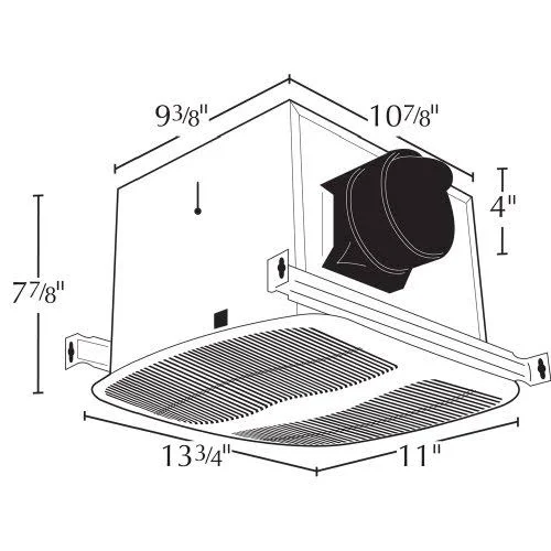 Air King 80 CFM Energy Star Certified Quiet Exhaust Fan (AK80LS-1)