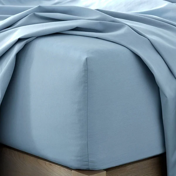 Under The Canopy Organic Sateen Sheet Set Celestial Blue - Queen