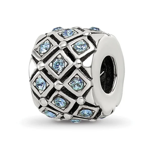 Reflection Beads QRS2686DEC Sterling Silver December Swarovski Crystal Bead