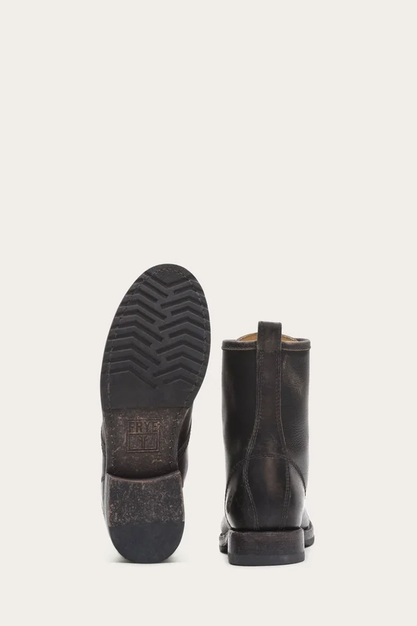 Frye Veronica Combat Women's Shoes in Black Size 11