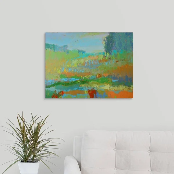 GreatBigCanvas Southern View II by Jane Schmid 18-in H x 24-in W Abstract Print on Canvas, 2381498-24-24X18