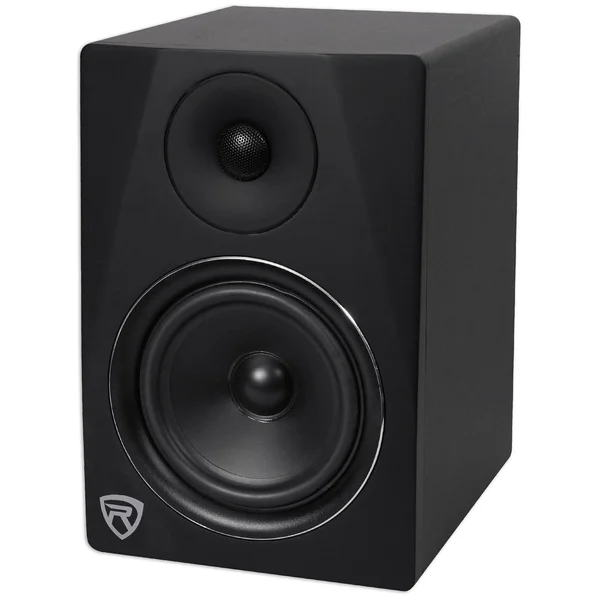 2 Rockville DPM6B Dual Powered 6.5x22 420 Watt Active Studio Monitors+Stands+Pads