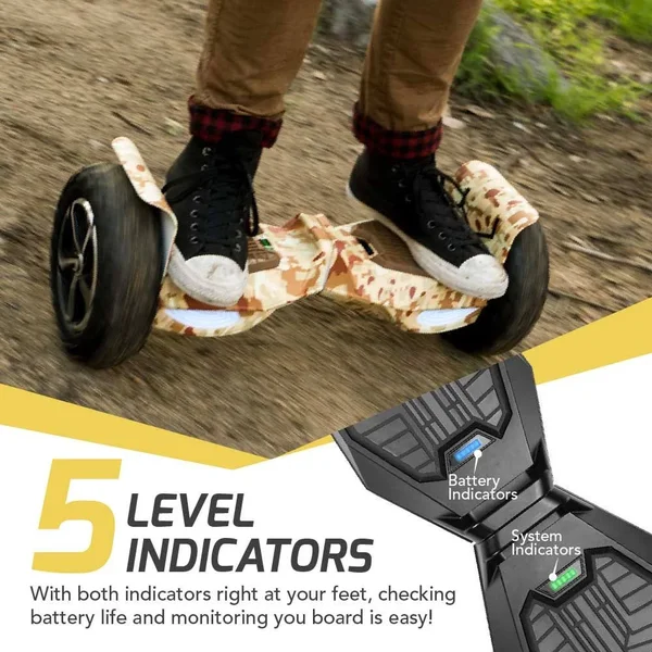 Swagtron Swagboard T6 Outlaw Off-Road Bluetooth Hoverboard, 12mph Speed, Pink