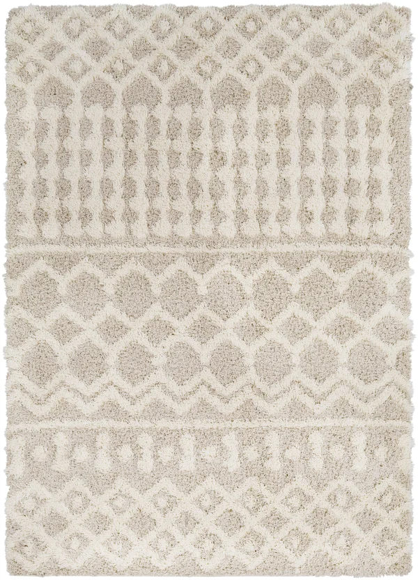 Prompton 2&7x22 x 12& Bohemian/Global Shag Moroccan Farmhouse Area Rug - Hauteloom