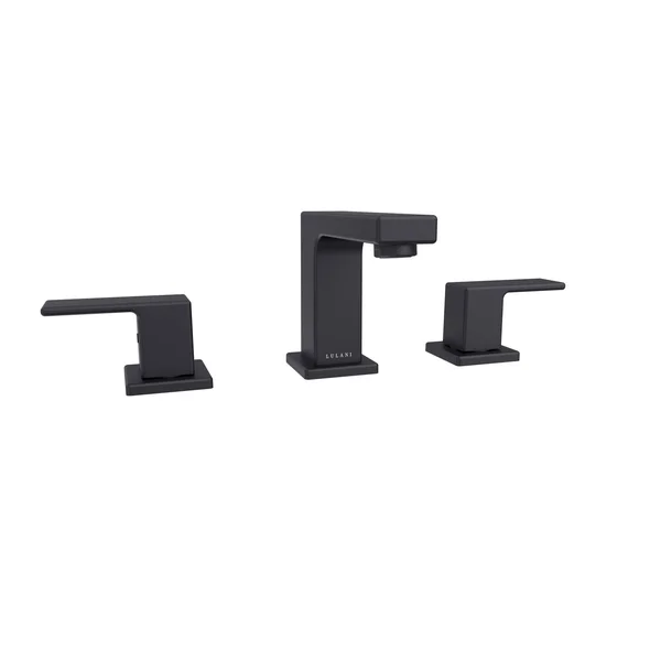 Lulani Capri 8 in. Widespread 2-Handle Bathroom Faucet in Chrome, Grey