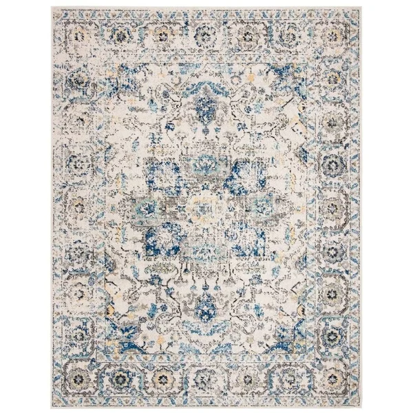 Safavieh Madison Rug Collection MAD603G - Silver - Ivory - 12& x 18&