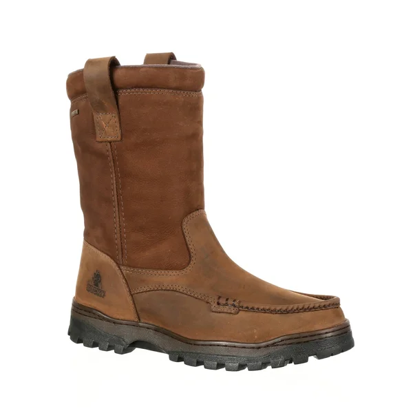 Rocky Men's Outback GORE-TEX Waterproof Wellington Boot Brown Rks0255 - 10 Wide