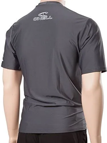 O&Neill Men's Basic Skins Slim Fit Rash Tee XLT Graphite (3402IS)
