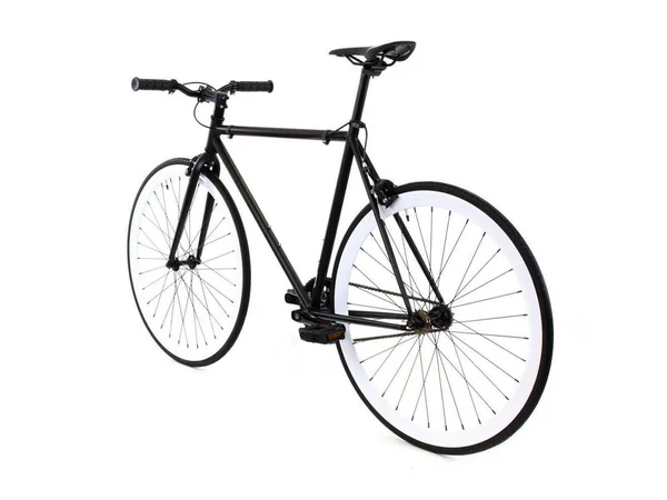 Golden Cycles Domino Fixie Single Speed City Bike Bicycle - GC-DMN 52 cm, Matte Black/White