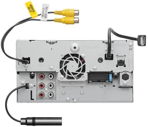 JVC Kw-m740bt Compatible with CarPlay - Android Auto 2-DIN AV Receiver (No CD Drive) with Back Up Camera