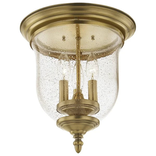Livex Lighting 5024-05 Legacy 3-Light Ceiling Mount, Chrome