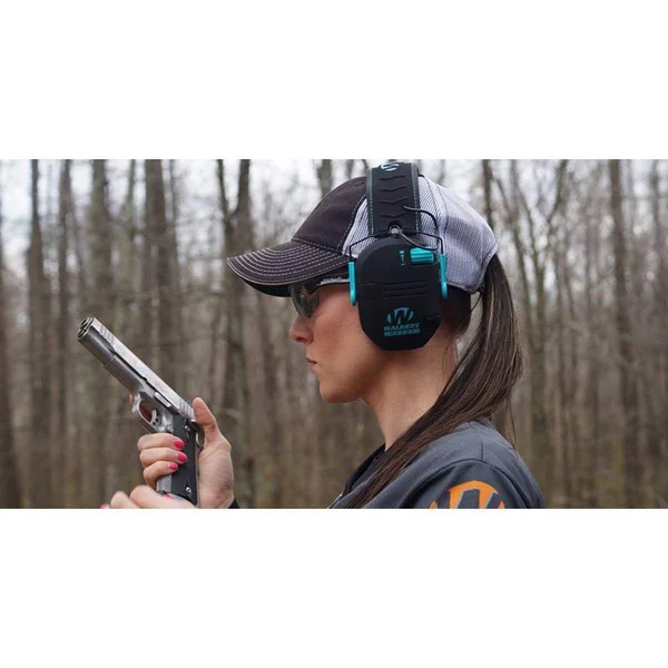 Razor Slim, Women's Shooting Earmuffs, Gun Goddess USA Flag