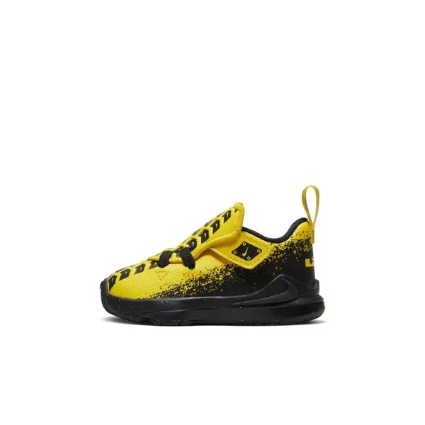 Nike Lebron 17 Super Vroom Baby/Toddler Shoes in Chrome Yellow - Size: 2C, CK0611-700
