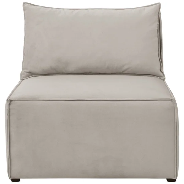 Stacy III Armless Chair in Gray by Skyline