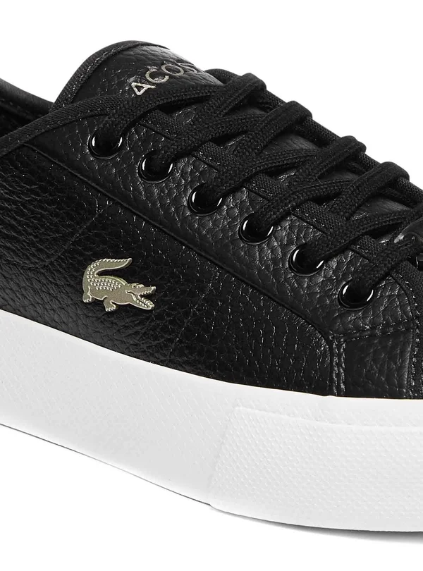 Womens Lacoste Ziane Platform Trainers - Black