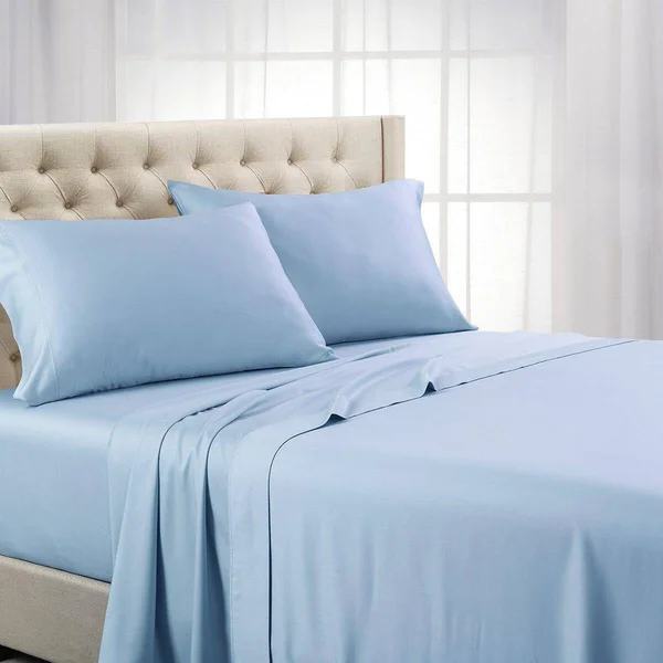 1200 Thread Count Bed Sheets Luxury 100% Cotton Queen - Taupe