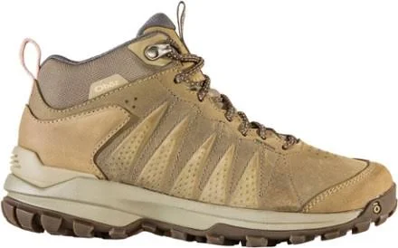 Oboz Women's Sypes Mid Leather Waterproof Hiking Boots Brown 10