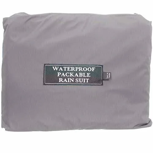 Forrester&s Packable Waterproof Golf Rain Suit Gray/Black