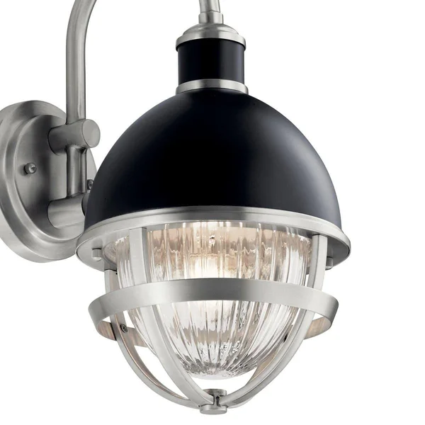 Kichler 59049BK Tollis 1 Light 15 inch Black Outdoor Wall Small