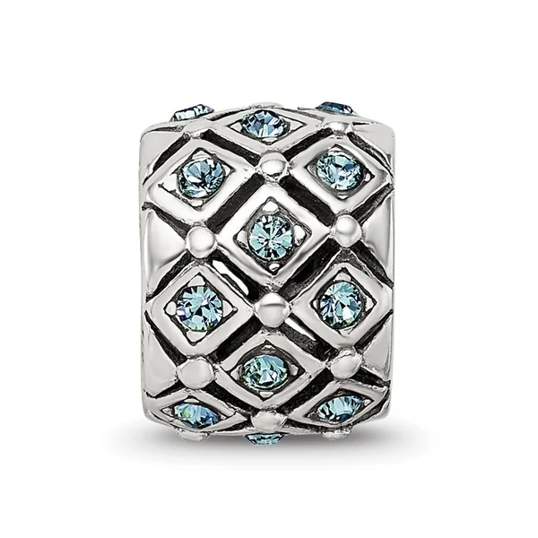 Reflection Beads QRS2686DEC Sterling Silver December Swarovski Crystal Bead
