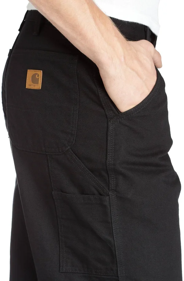 Carhartt Men's Washed Duck Work Dungaree - Black - 30 - 54