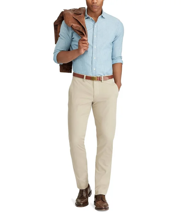 Polo Ralph Lauren Men's Straight-Fit Stretch Chino Pants - Ink