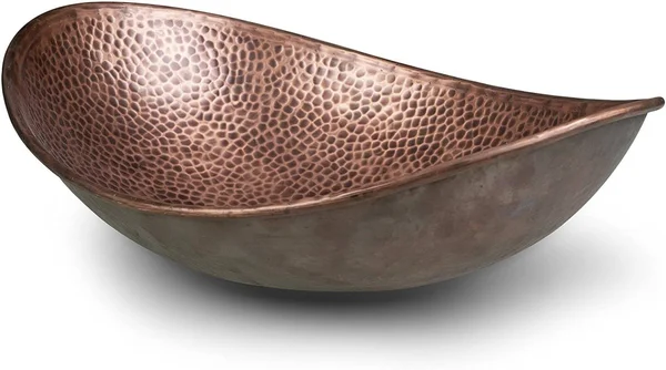 Monarch Abode 19 in. Hand Hammered Harbor Vessel Bathroom Sink in Pure Copper, Oil Rubbed Bronze 17086
