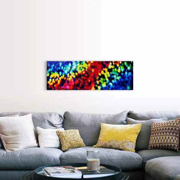 Close-up of Abstract Colorful Lights, Large Solid-Faced Canvas Wall Art Print, Great Big Canvas