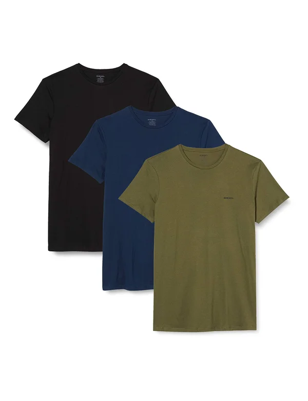 Diesel Umtee Jake 3 Pack T Shirts Navy