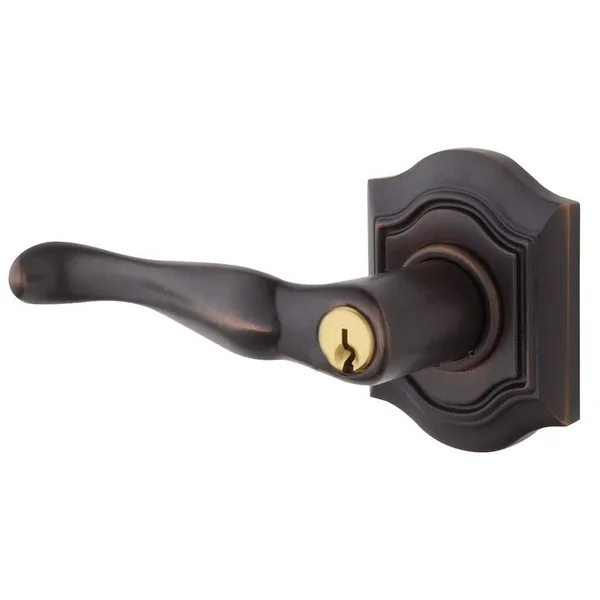 Baldwin 5239112LENT Bethpage Style Left Handed Single Cylinder Keyed Entry Door Lever Set Venetian Bronze