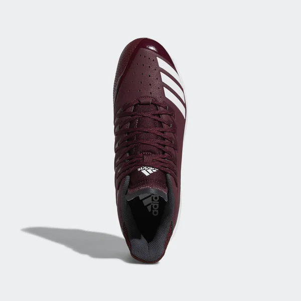 Adidas Icon Bounce Maroon/White Men's Baseball Cleat 11.5