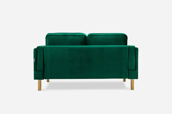 Albany Park Modern Loveseat - Cozy Apartment Sofa Olive Velvet, Gold