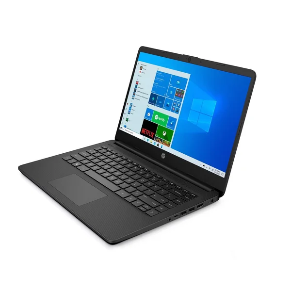 HP 14x22 Laptop with Windows 10 Home in S Mode – AMD Athlon Processor - 4GB Ram - 128GB SSD Storage – Black (14-fq0090tg)