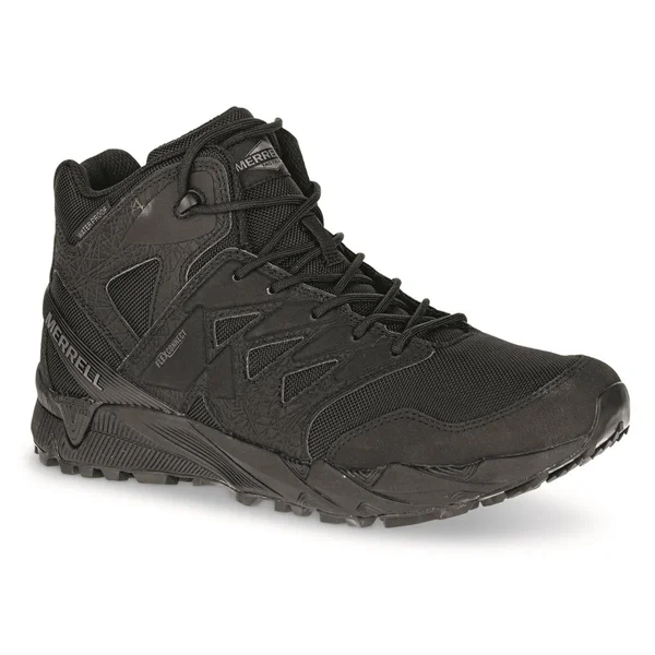 Merrell Agility Peak Mid Tactical Waterproof Boots - Men's Black