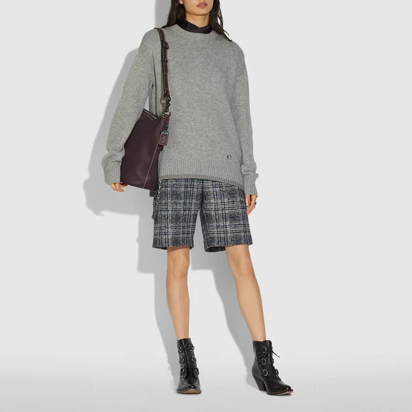 Coach Duffle - Women's Purses - Pewter/oxblood