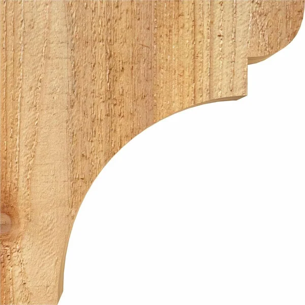 6x22W x 6x22D x 14x22H Yorktown Rough Sawn Corbel, Western Red Cedar