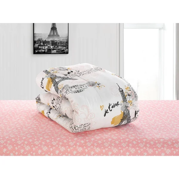 Your Zone Teen Paris Eiffel Tower Bed in A Bag Comforter Set, Size Queen