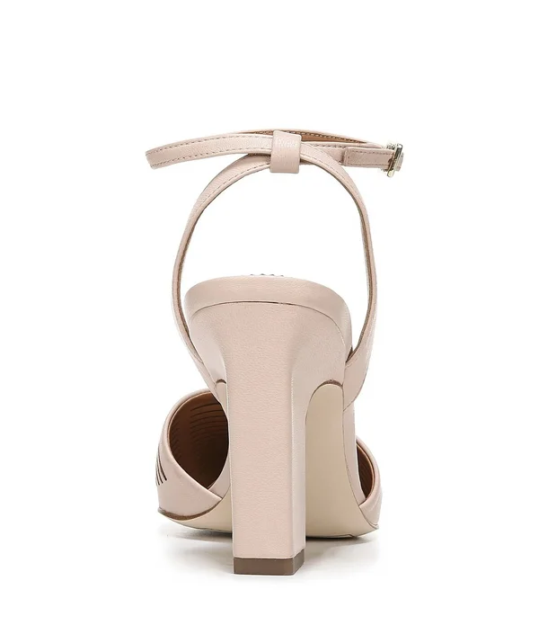 Sarto by Franco Sarto Women's Starla Ankle Strap Heel - Size: 5.5, Blush Nappa Leather